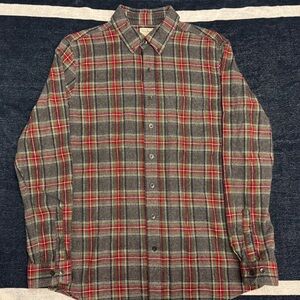 L.L. Bean Vintage Cotton Plaid Flannel Shirt
